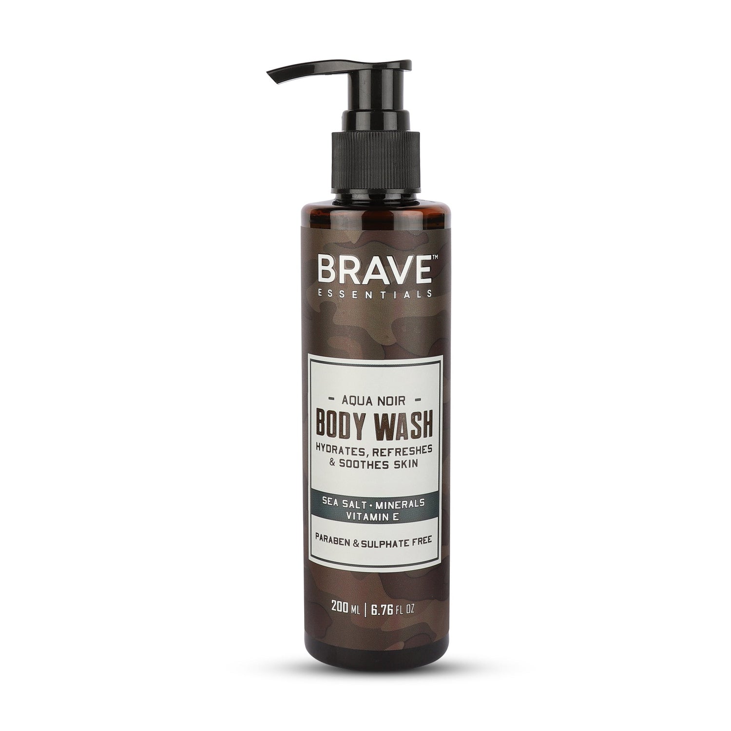 Brave Essentials - Aqua Noir Body Wash, 200ml