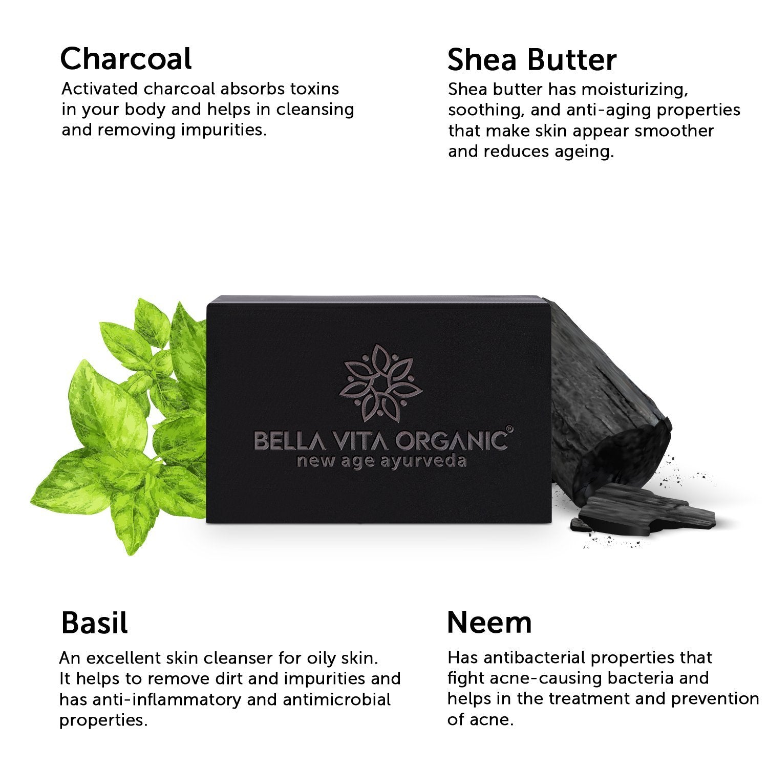 Ingredients of CoalWave Body Wash Bar Bath Soap