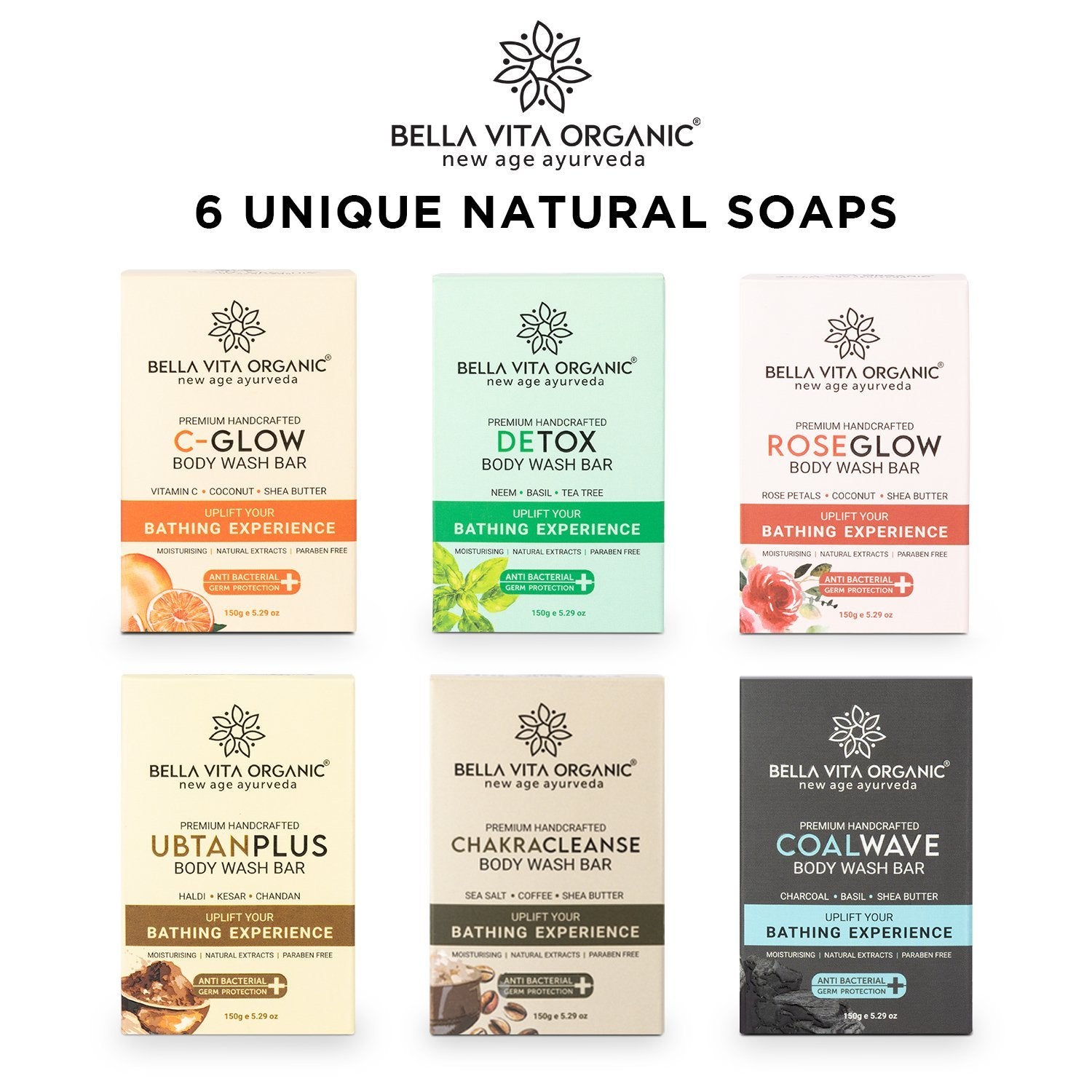 Bella Vita Organic Body Wash Bar Bath Soaps