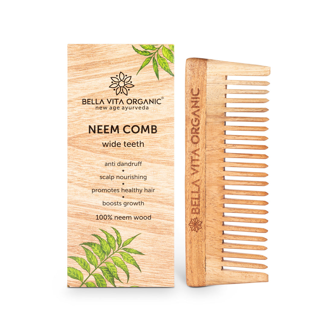 Neem Wooden Wide Tooth Comb