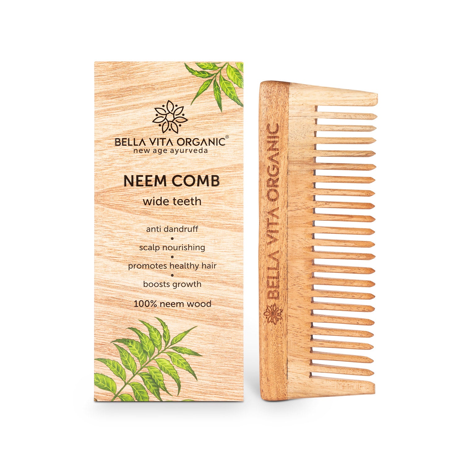 Neem Wooden Wide Tooth Comb