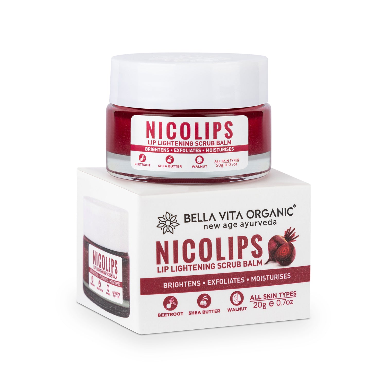 NicoLips Lip Brightening Scrub