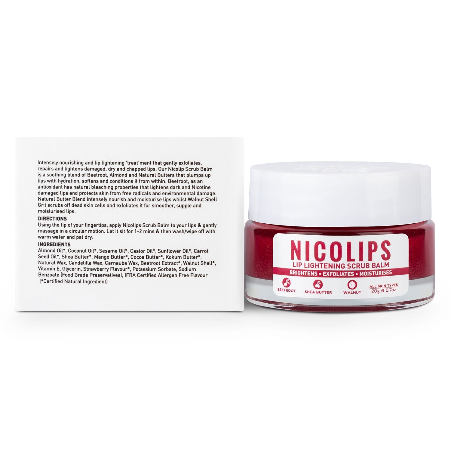 NicoLips Lip Brightening Scrub